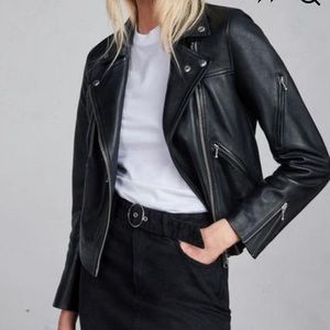 All Saints PreScott Biker Leather Jacket